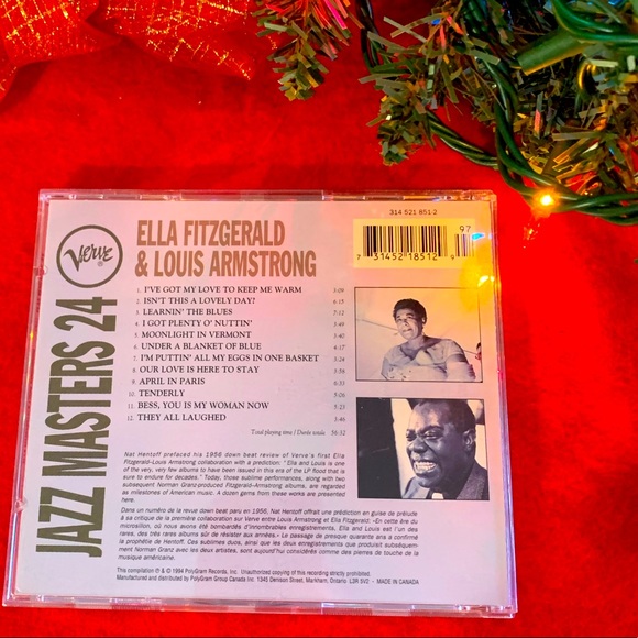 Rare: Ella Fitzgerald & Oscar Peterson CD + Ella Fitzgerald & Louis Armstrong CD - Picture 7 of 9